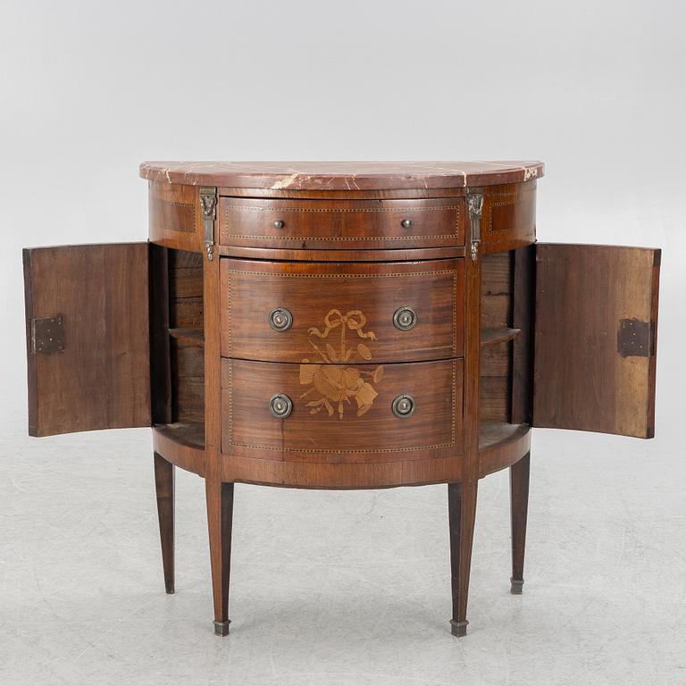 Chest of drawers, Louis XVI style, circa 1900.