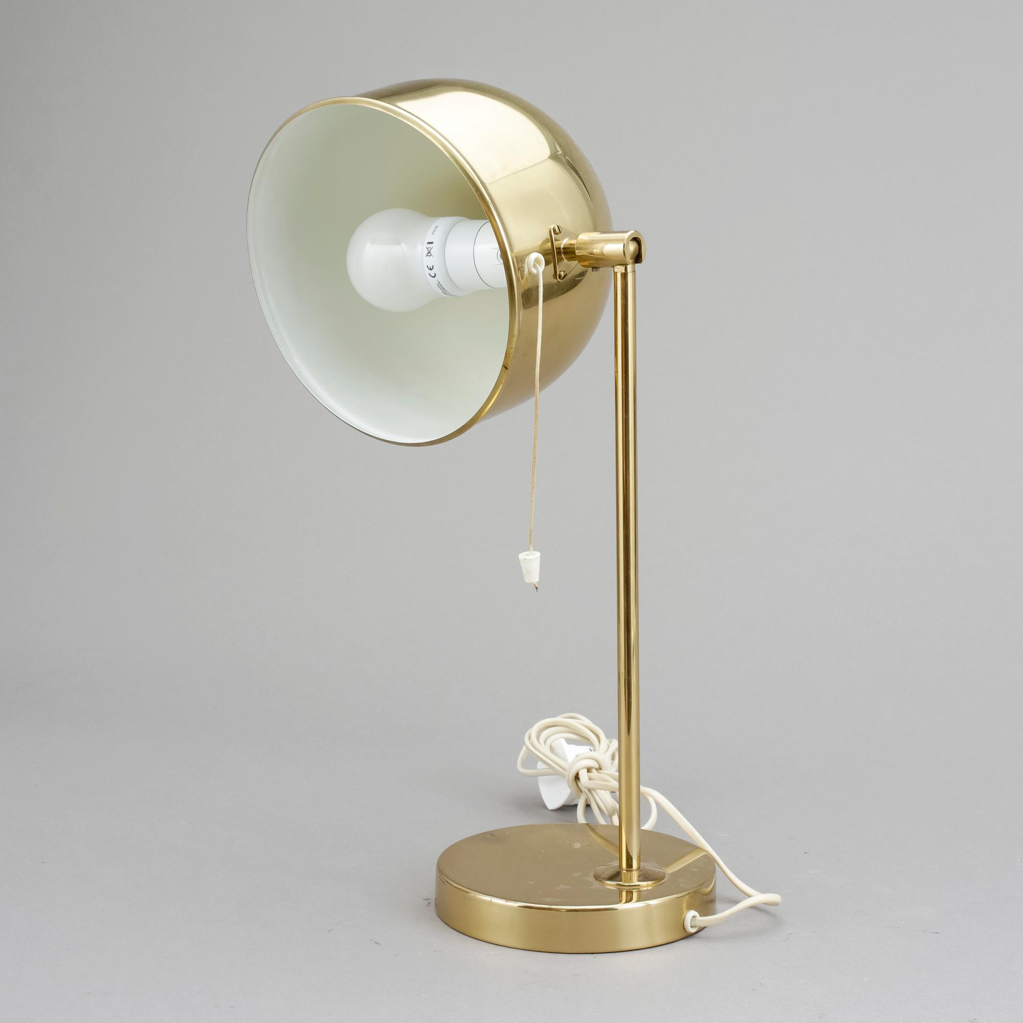 BORDSLAMPA, Bergboms, 1900-talets andra hälft.