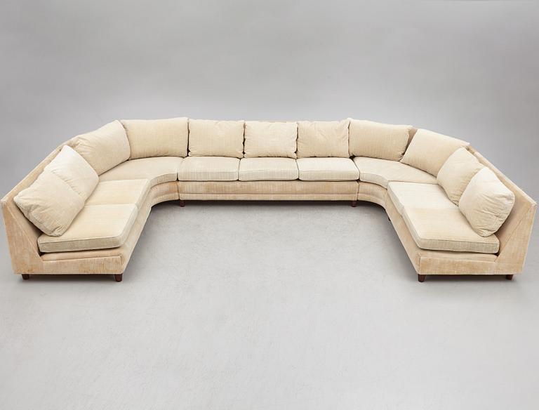 Modular sofa, 5 pieces, second half of the 20th Century.