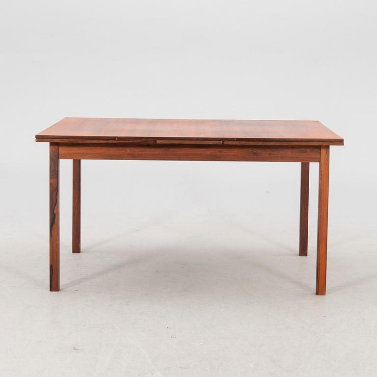 A Nils Jonsson jakaranda dining group 7 pcs Troeds Bra Bohag, Bjärnum, mid-20th century.