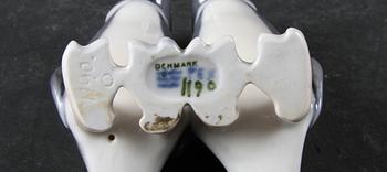 FIGURINER, 9 st, porslin, Royal Copenhagen, Dahl Jensen och Bing & Gröndahl.