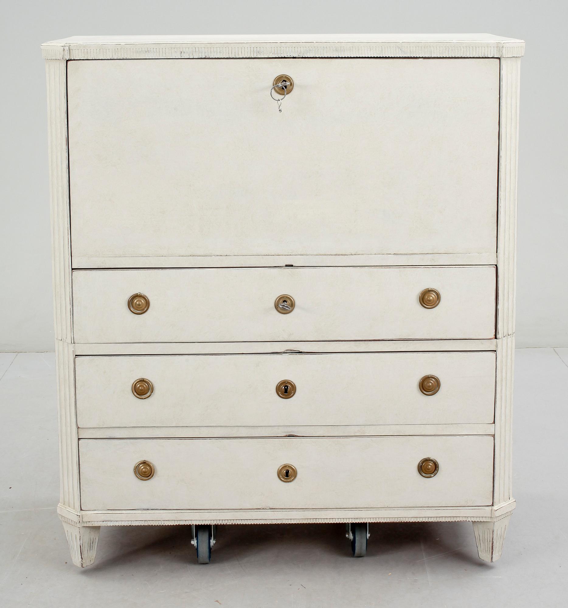 SEKRETÄR. Sengustaviansk, 1800-tal.
