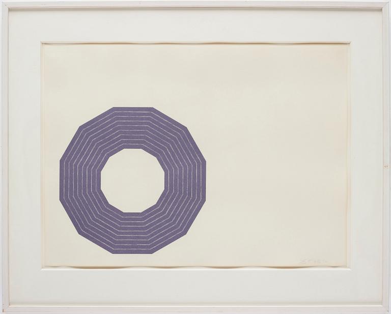 Frank Stella, "Kay Bearman" ur "Purple Series".