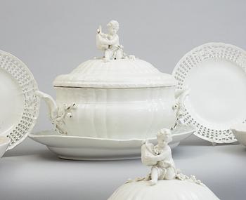 A Berlin dinner service, 19th Century. (73 pieces).