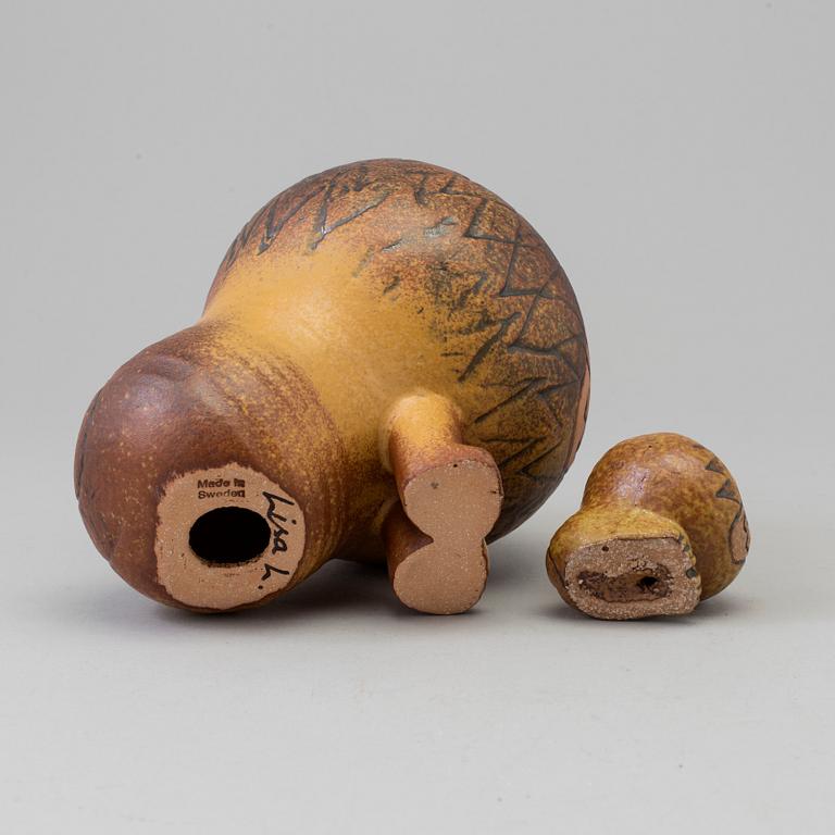 LISA LARSON, figurer, 2 st, stengods, Gustavsberg.