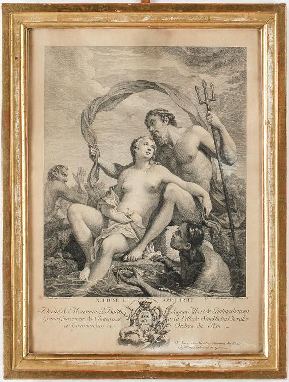 JACOB GILLBERG, kopparstick, 1765.