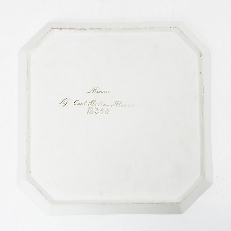 Coffee service, 6 pieces, porcelain, tête à tête, Empire, first half of the 19th century.