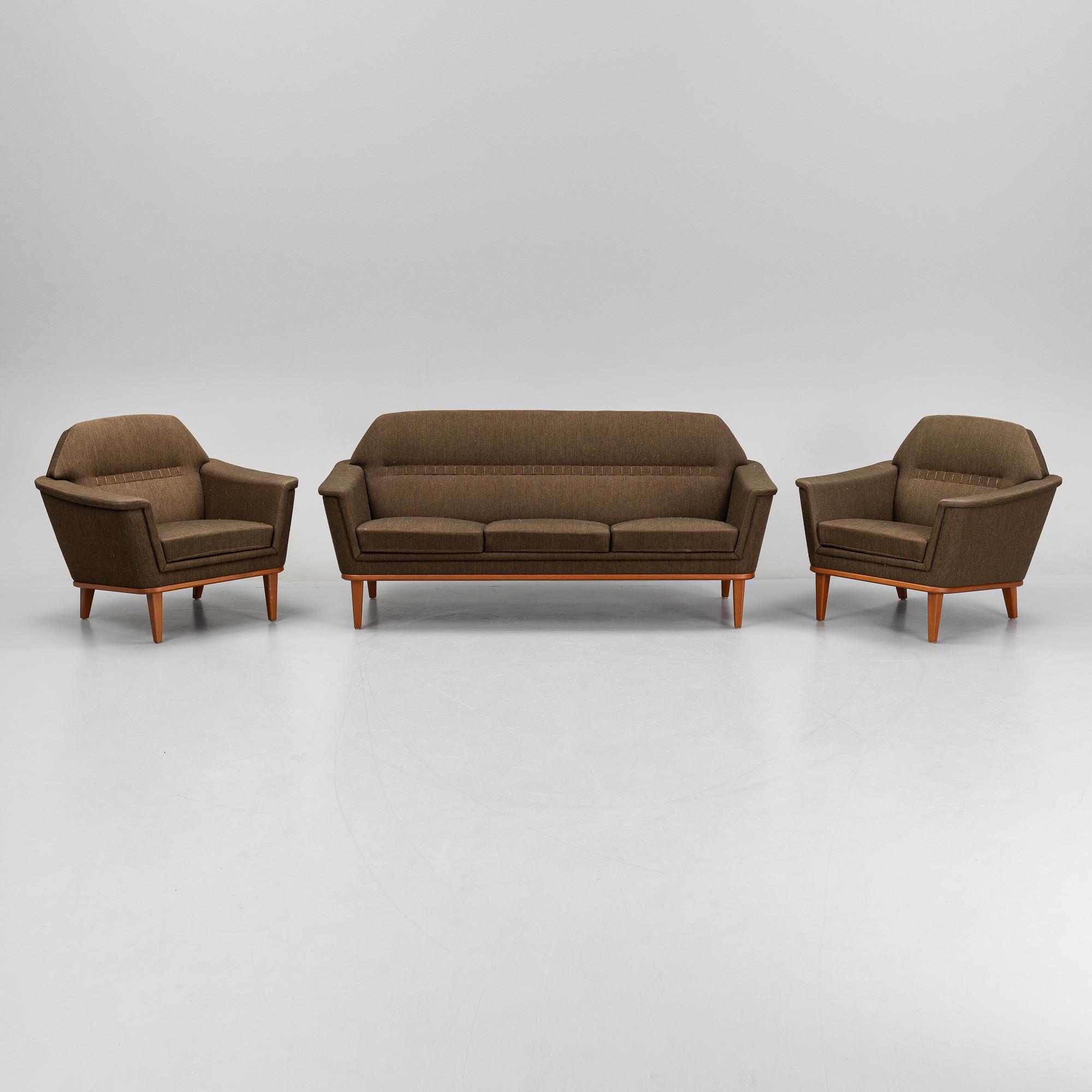 Soffa och fåtöljer, ett par, Sverige, 1950/1960-tal.