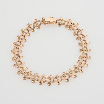 ARMBAND, 14K guld. Finska kontrollstämplar 1966. Vikt ca 11,2 g.