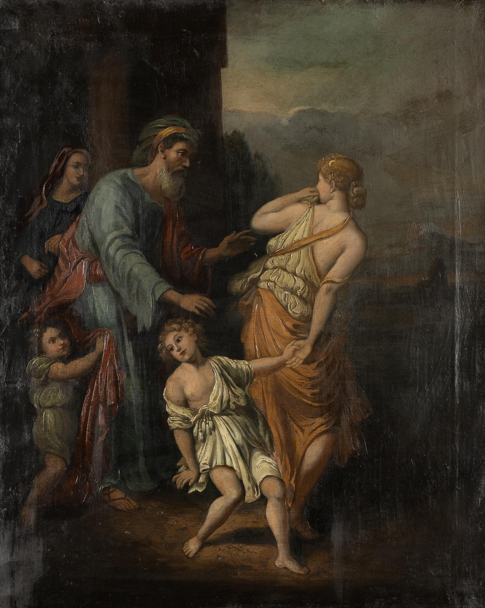 Unknown artist, circa 1820, Hagar and Ishmael Banished.