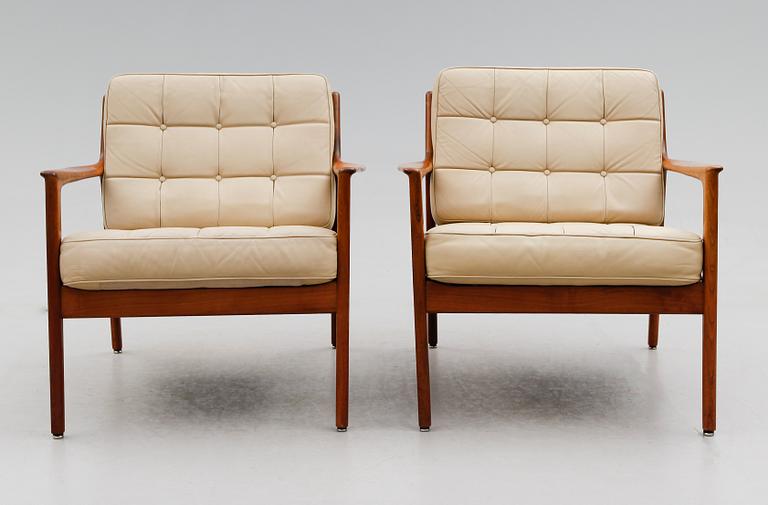 FÅTÖLJER, 1 par, "USA 75", Folke Ohlsson för Dux, 1900-talets andra hälft.