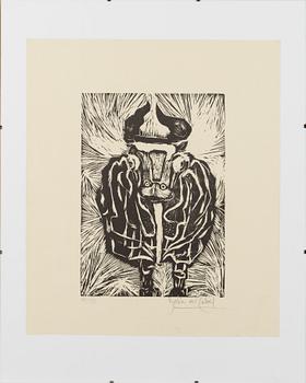 DELIA DEL CARRIL, woodcut 41/50, signed.