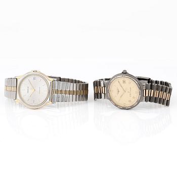 ARMBANDSUR, 2st, Tissot "SeaStar", Longines "Conquest".