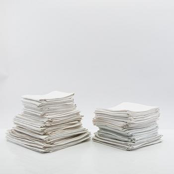 Napkins a total of 73 pcs damask various patterns first half of the 20th century.
