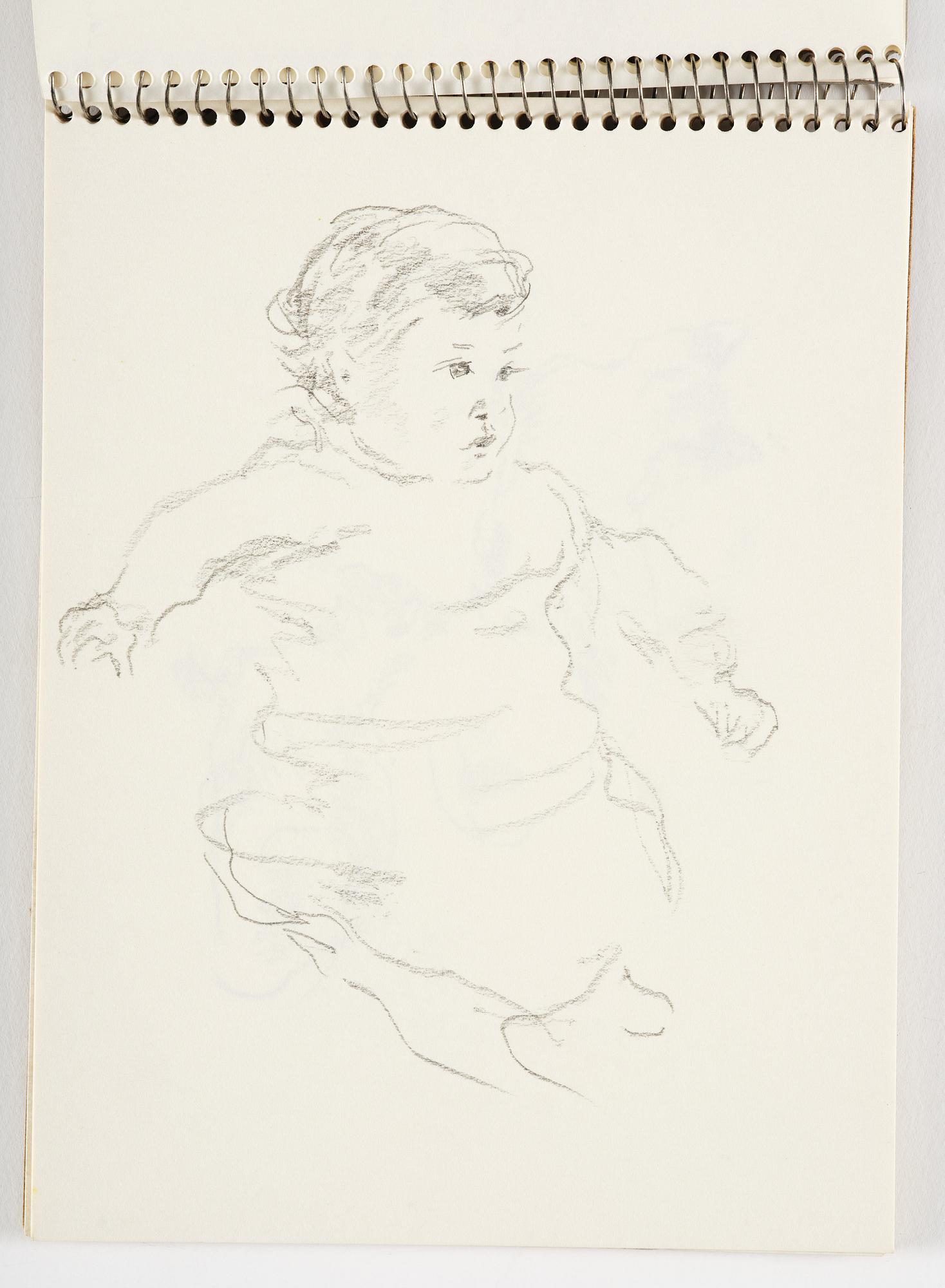 Lotte Laserstein, 4 skissböcker med blyertsteckningar.