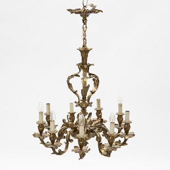 Takkrona, rokokostil, 1900-talets mitt.