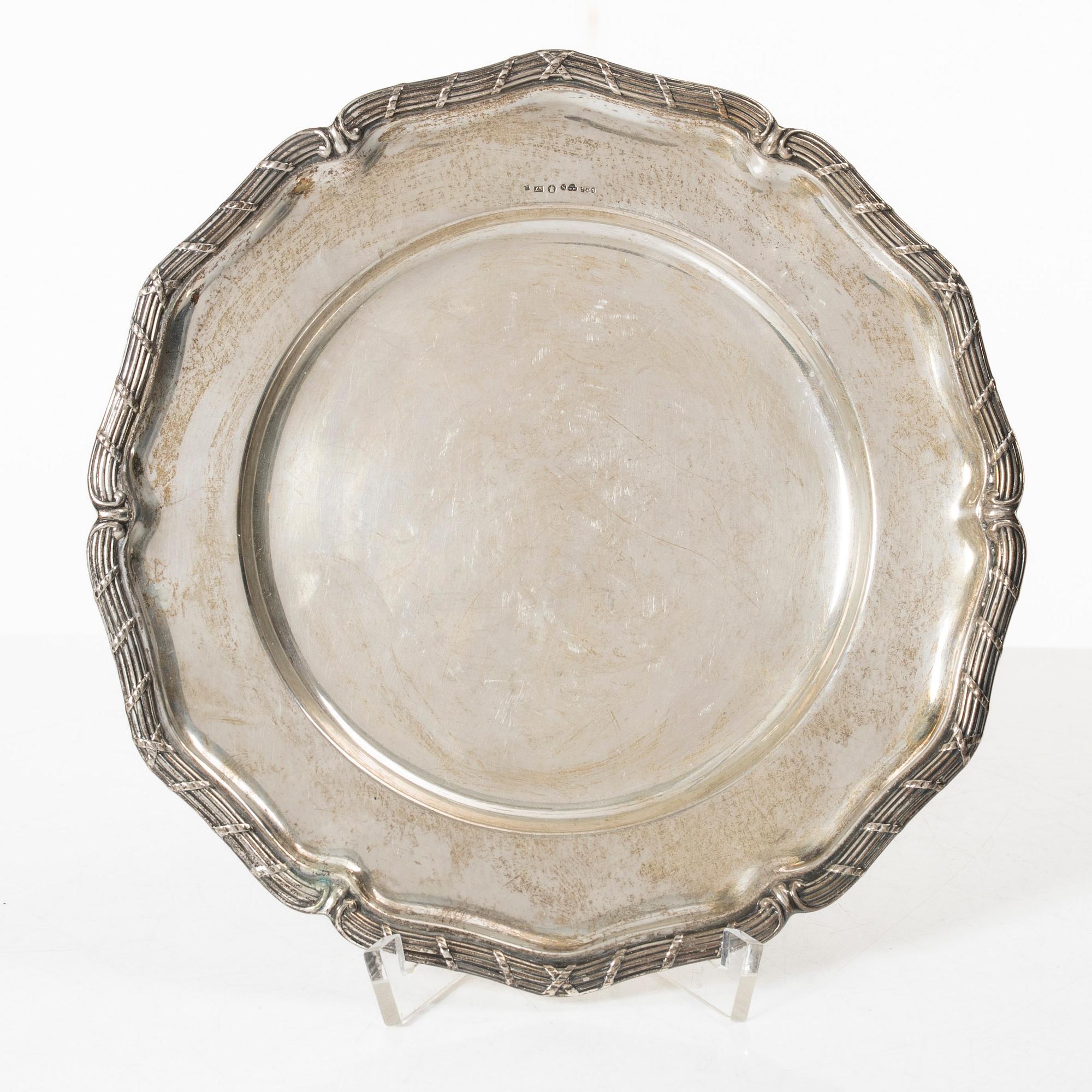 Fats, 3 pcs, silver, marked GAB, total weight approx. 400 g.