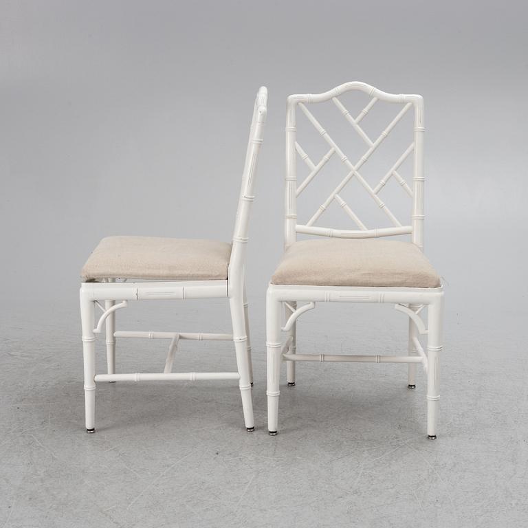 A 7-piece dining group, Miranda of Sweden, late 20th Century.