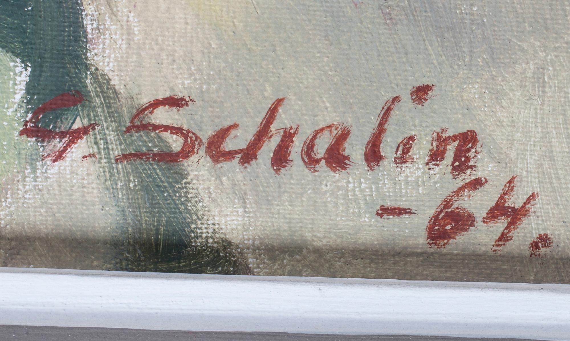 GRETA SCHALIN, olja på duk signerad och daterad -64.