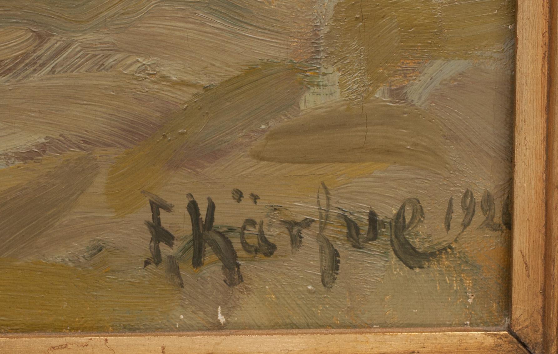 FRITZ KÄRFVE , olja på duk, signerad och daterad 1920.