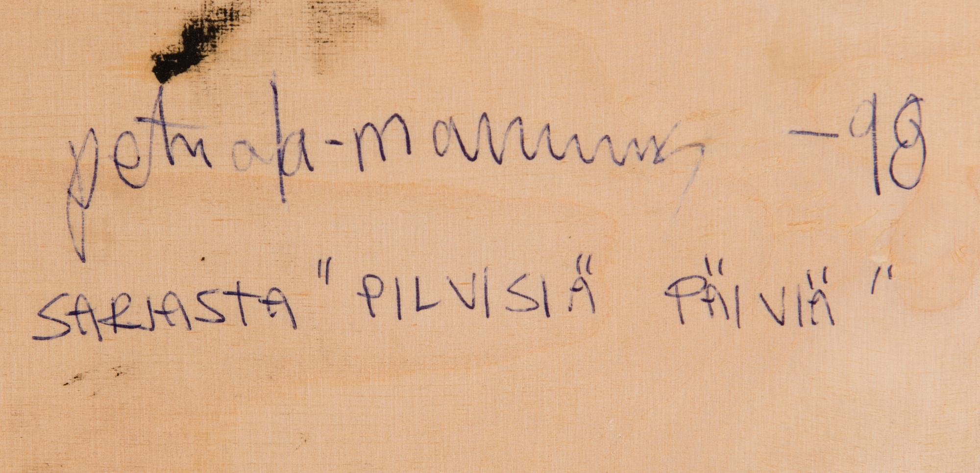 PETRI ALA-MAUNUS, oil on canvas, laid on board, signed and dated -98.