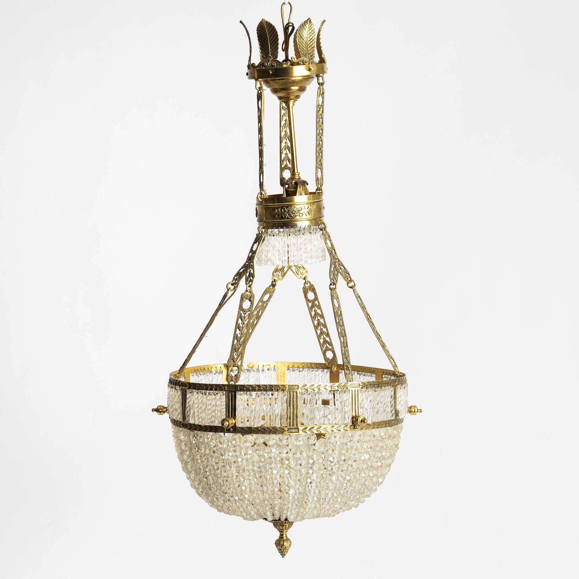 Chandelier, first half of the 20th century.
