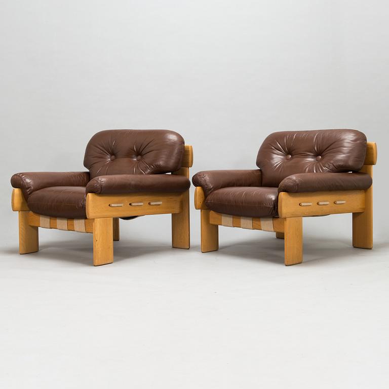 Esko Pajamies, a pair of 1970's 'Africa' armchairs for Asko Finland.