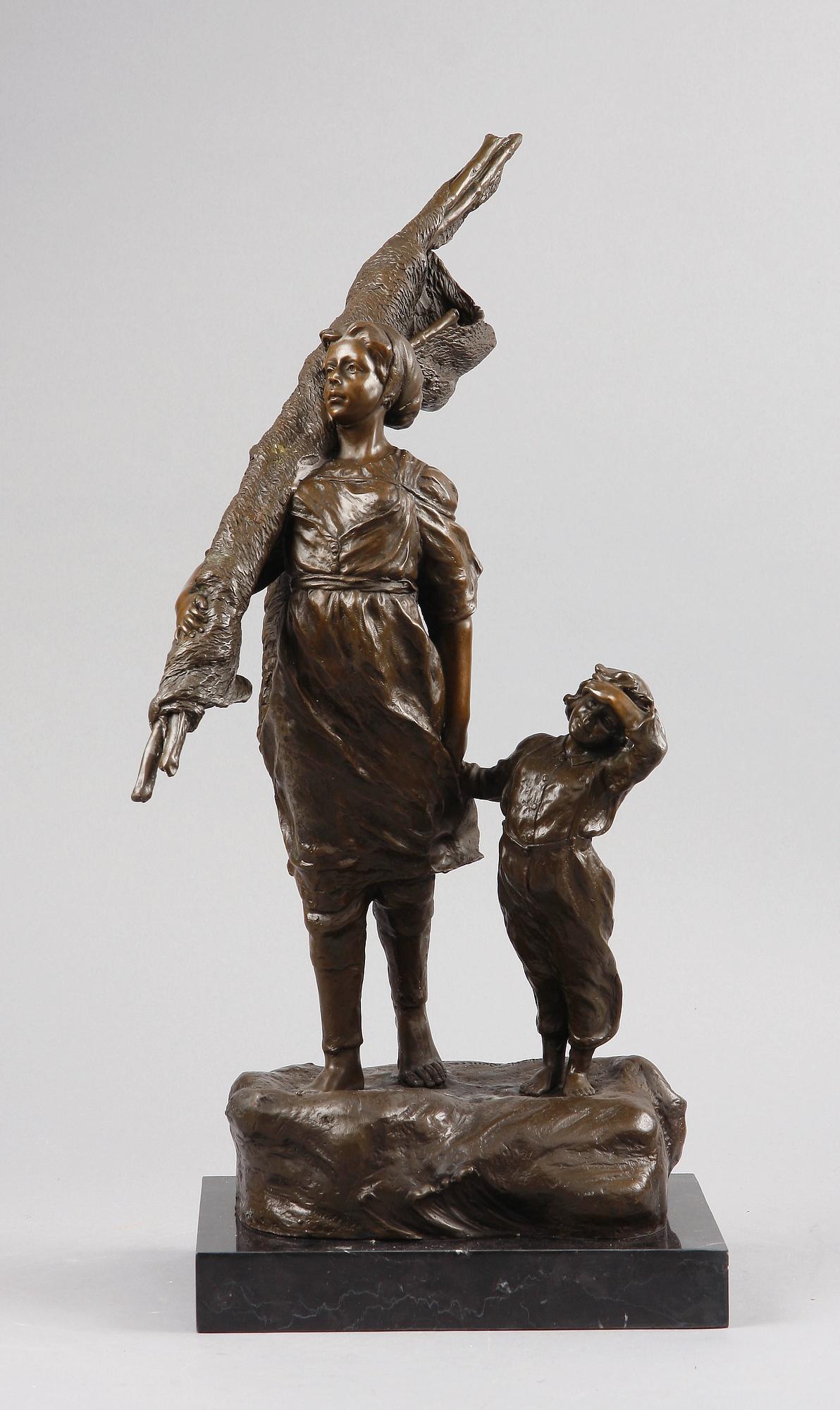 ELISABETH NOURSE, efter, skulptur, brons, 2000-tal.