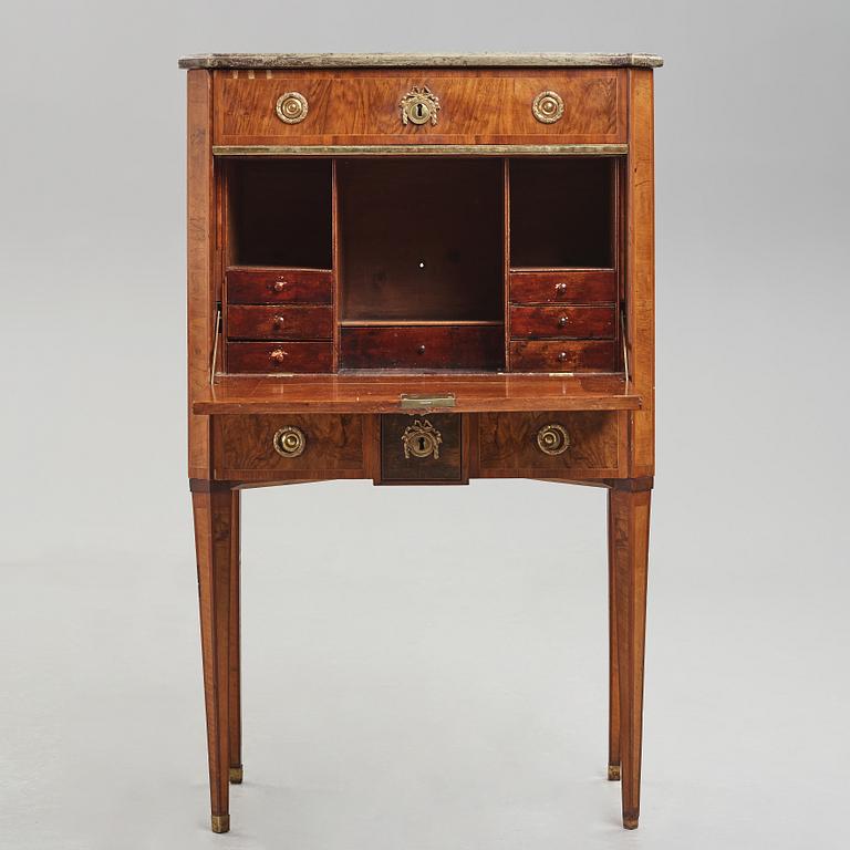 A Gustavian late 18th century secretaire.