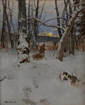666. Victor Forssell, "Vinter, Solnedgång" ("Winter, Sunset").