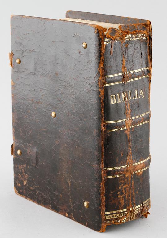 A bible, called Gustav Vasa's Bible, printed in Uppsala 1540-41.