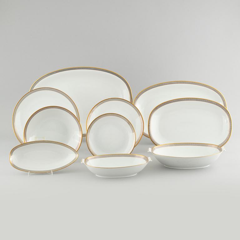 MATSERVIS, 56 delar, porslin, "Exclusiv", Rörstrand, 1950/60-tal.