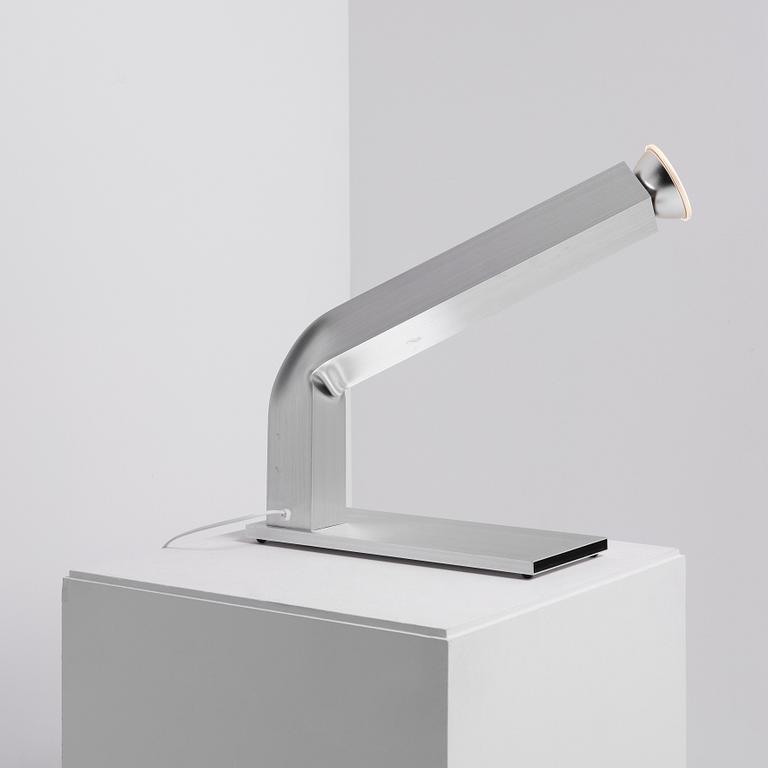 David Taylor, a unique table lamp, "Aluminium Table Lamp (Bold)", Studio Mellösaverken, Sweden, 2025.