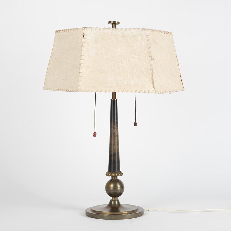 Harald Notini, bordslampa, modell "15009", Arvid Böhlmarks Lampfabrik, 1930-tal.