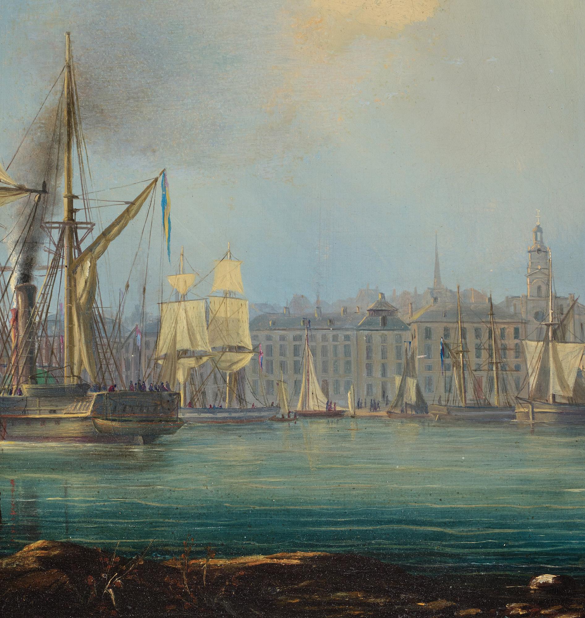 Per Wilhelm Cedergren, Vy mot Stockholms slott från Saltsjön.