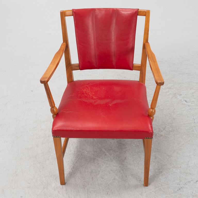 Josef Frank, a model '2067' chair, Firma Svenskt Tenn, mid 20th century.