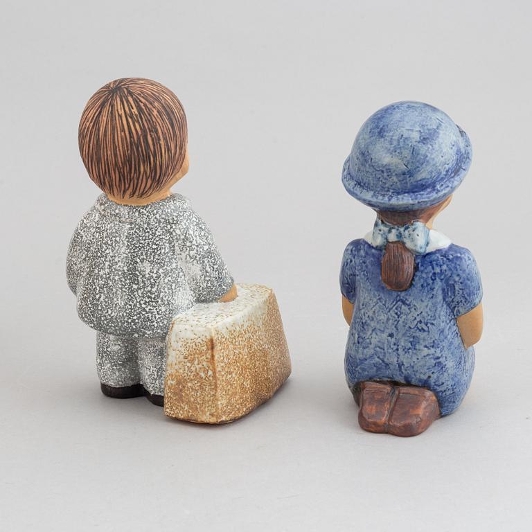 Lisa Larson, four stoneware figurines, for K-Studion, Gustavsberg.