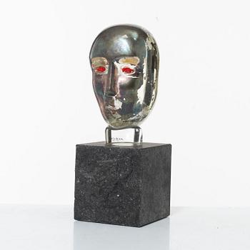 Bertil Vallien, skulptur, glas, "Brains", Kosta Boda.