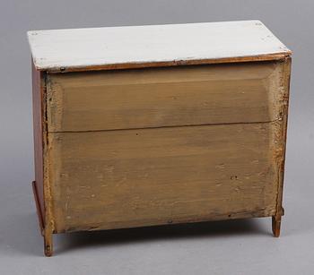 MINIATYRBYRÅ, sengustaviansk typ, 1800-tal.