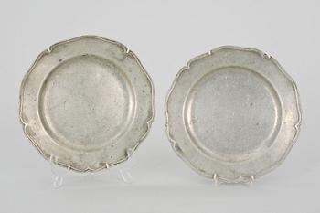 FAT, ett par, tenn, rokoko, 1700-tal.