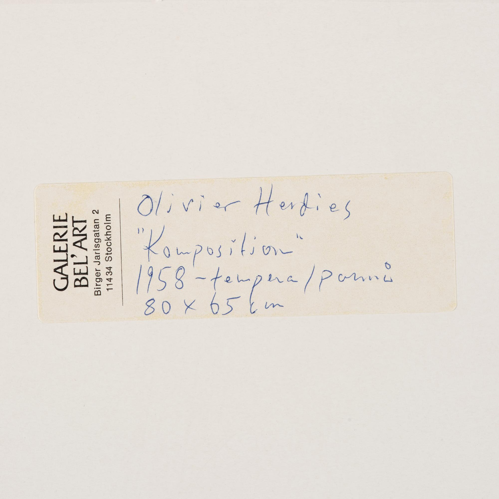 Olivier Herdies, "Komposition".