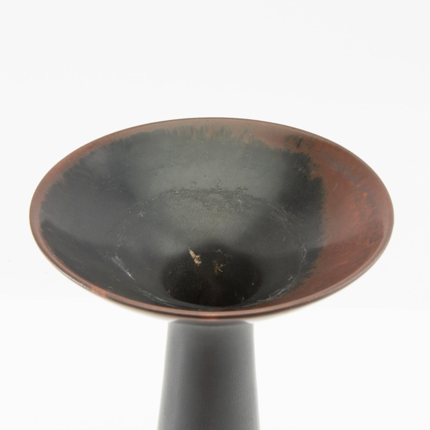 Carl-Harry Stålhane, vase signed mid-20th century stoneware.