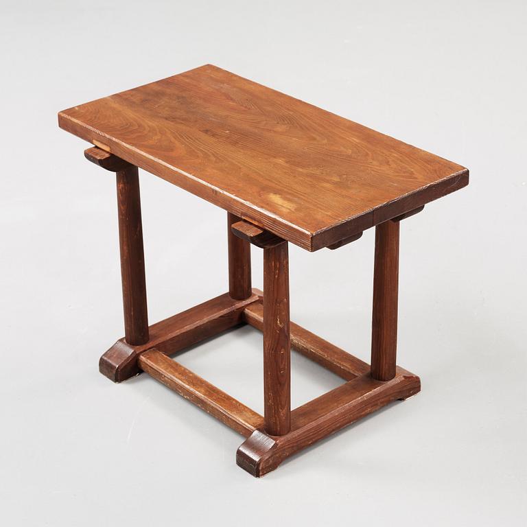 An Axel Einar Hjorth stained pine 'Sandhamn' side table, Nordiska Kompaniet ca 1929.