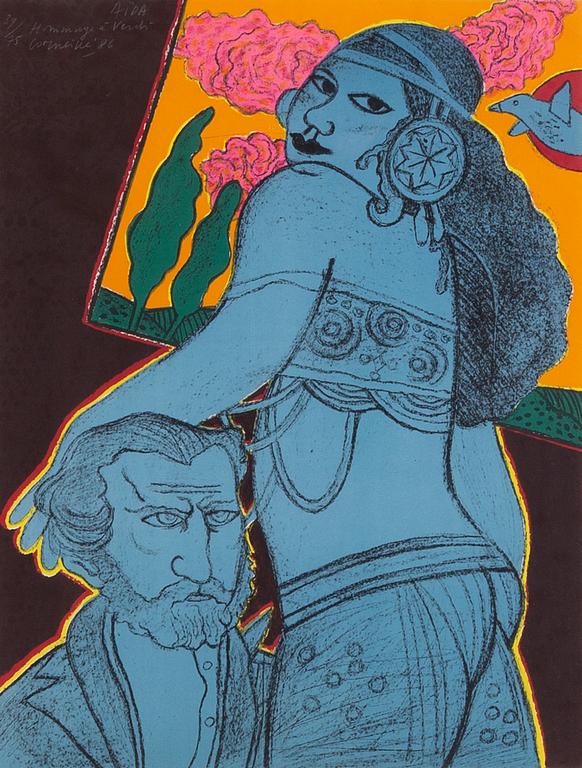 Beverloo Corneille, lithograph in colours, 1985, signed 39/75.