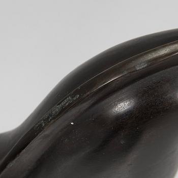 an art Deco style sculpture, bronze and marble.