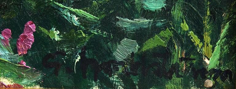 GERHARD NORDSTRÖM, olja på pannå, sign.