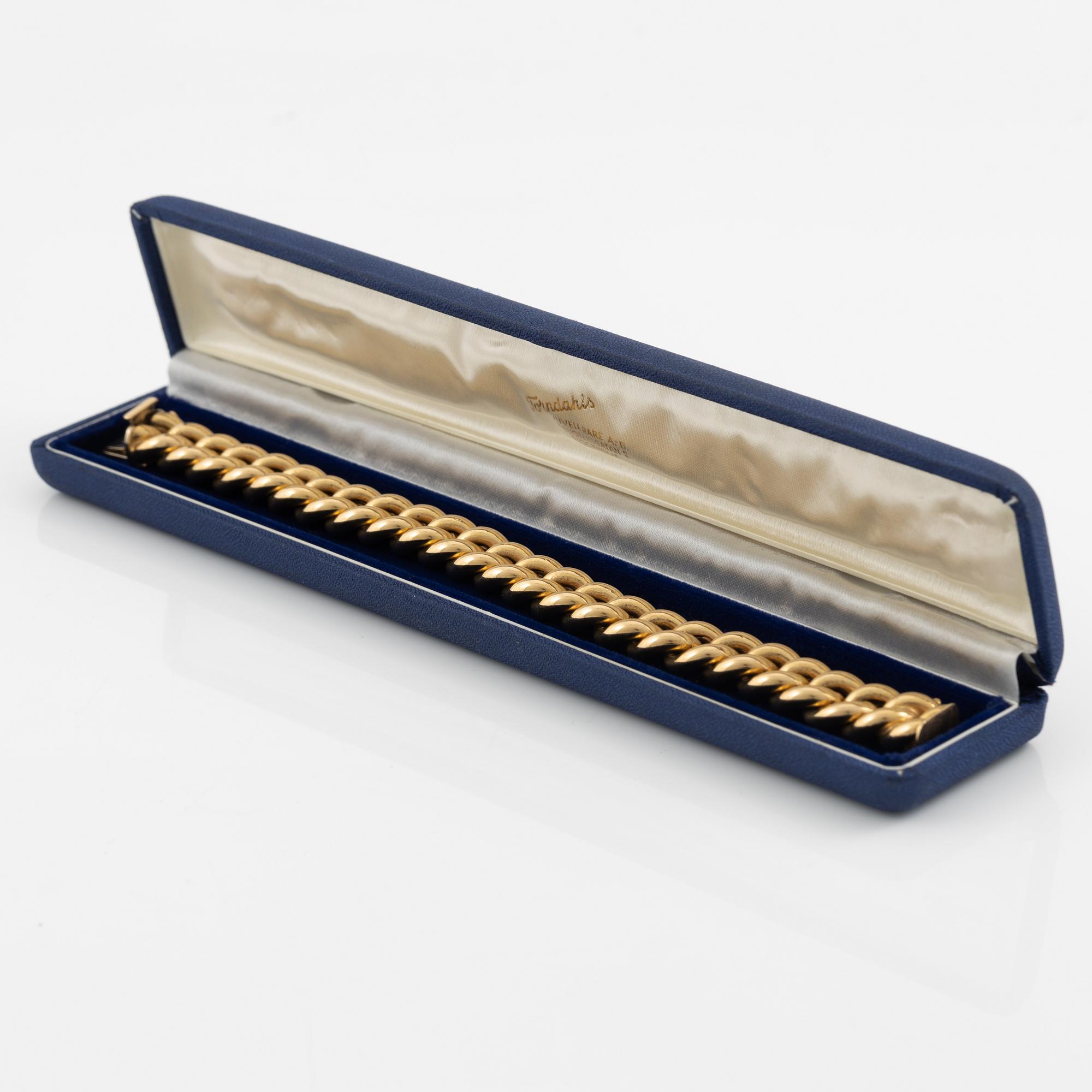 Armband 18K guld pansarlänk.