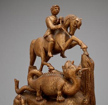 BORDSPENDYL, trä, 1800-talets senare hälft.