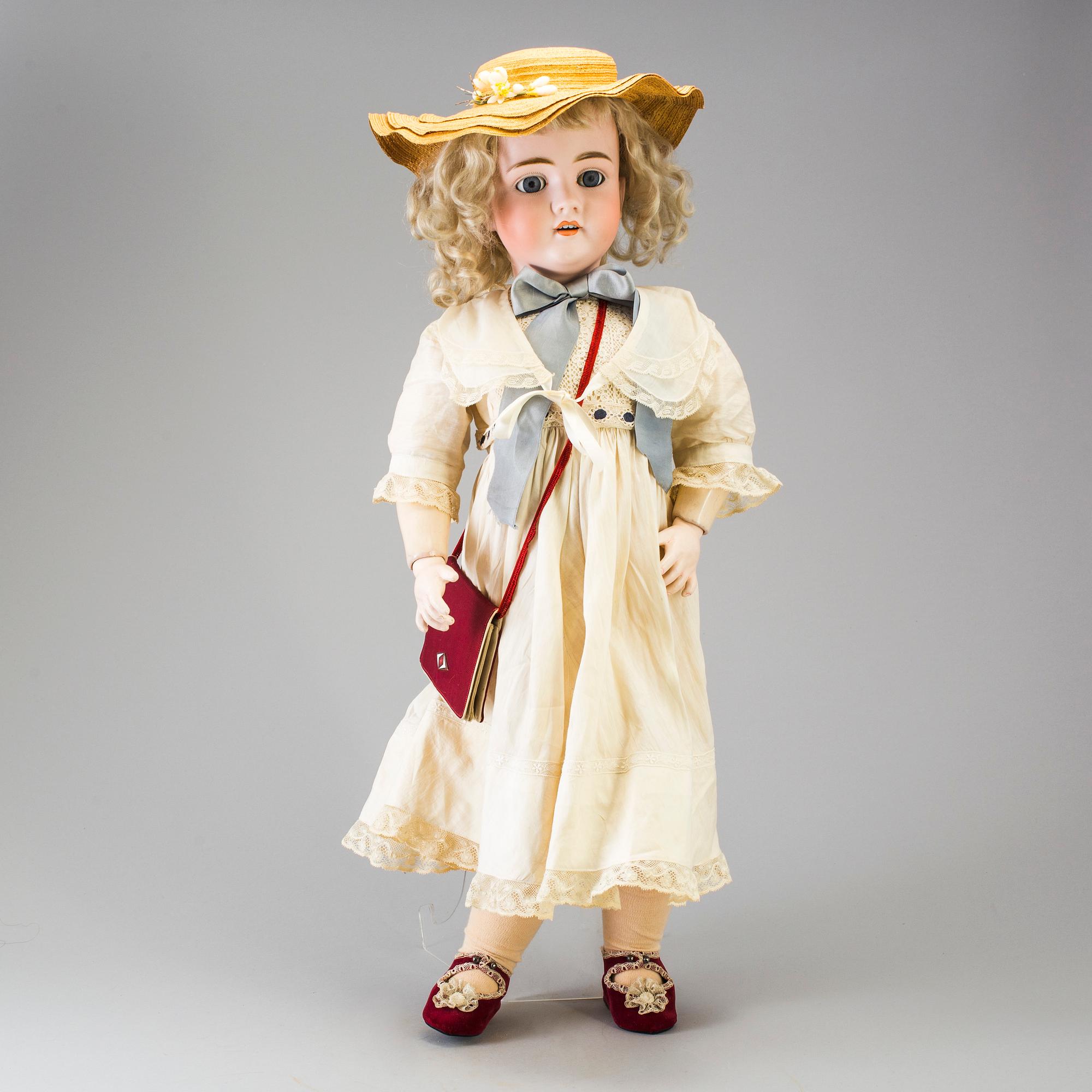 A bisque head doll "Walküre", Germany, ca 1920.