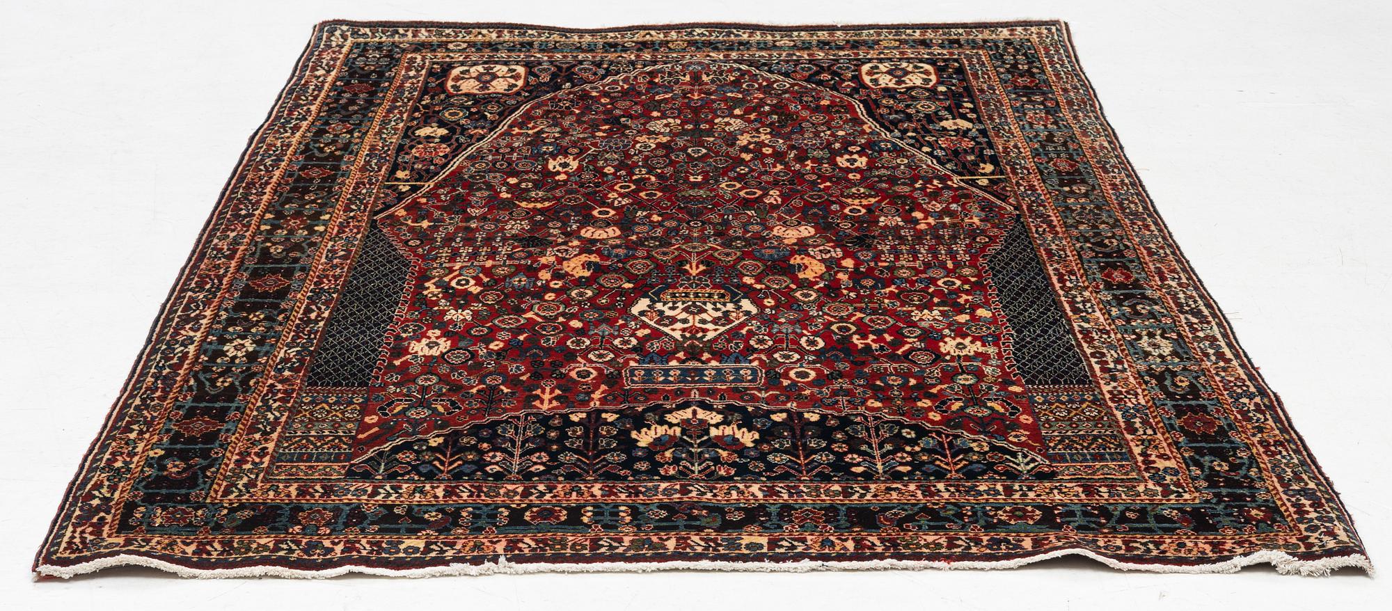 Rug, Kashkuli, Millefleur design, 255x160 cm.